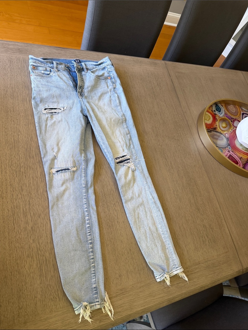 Light Blue Distressed Women’s GAP Jeans